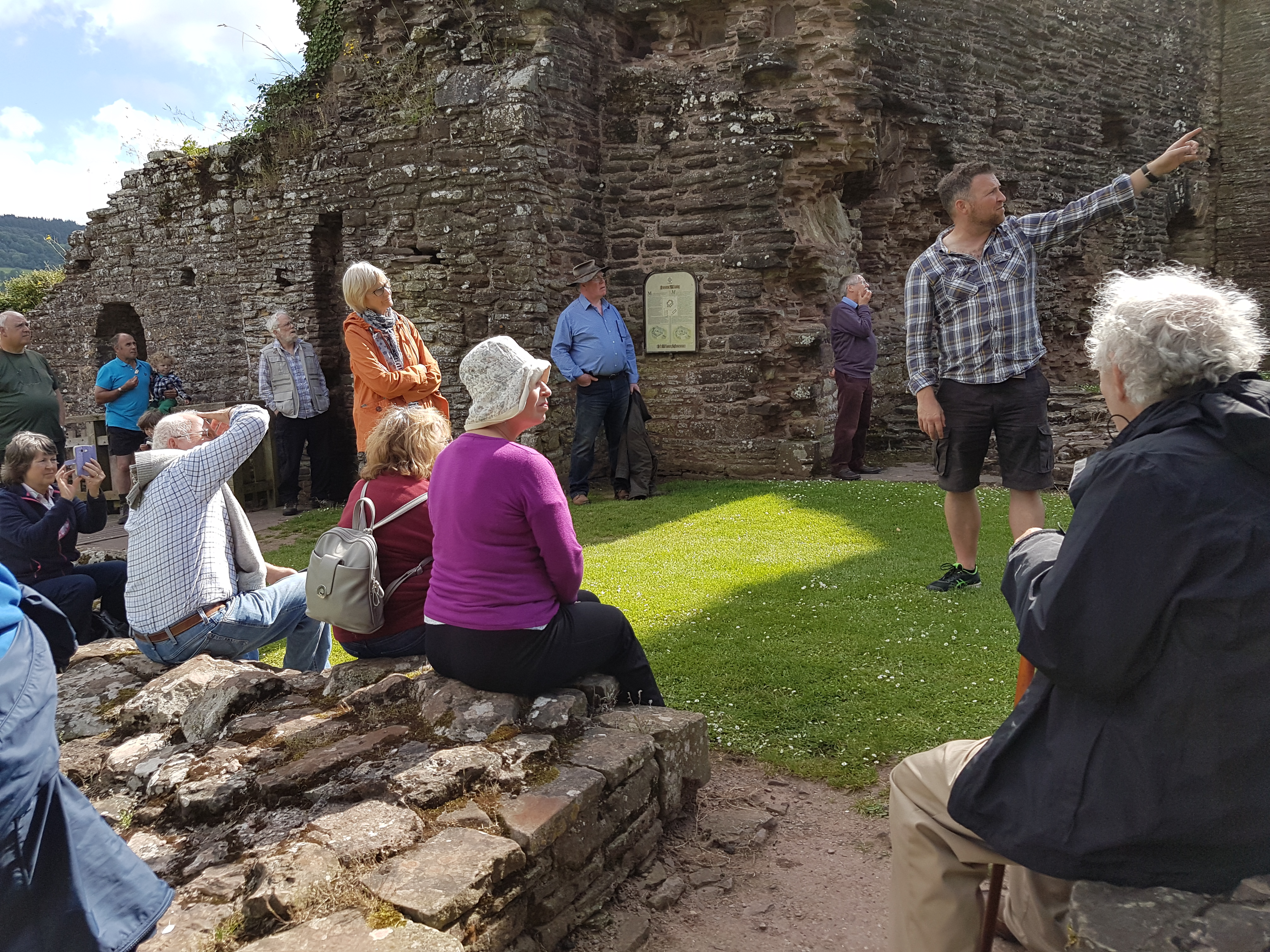 Visit to Grosmont Castle with Will Davies of Cadw