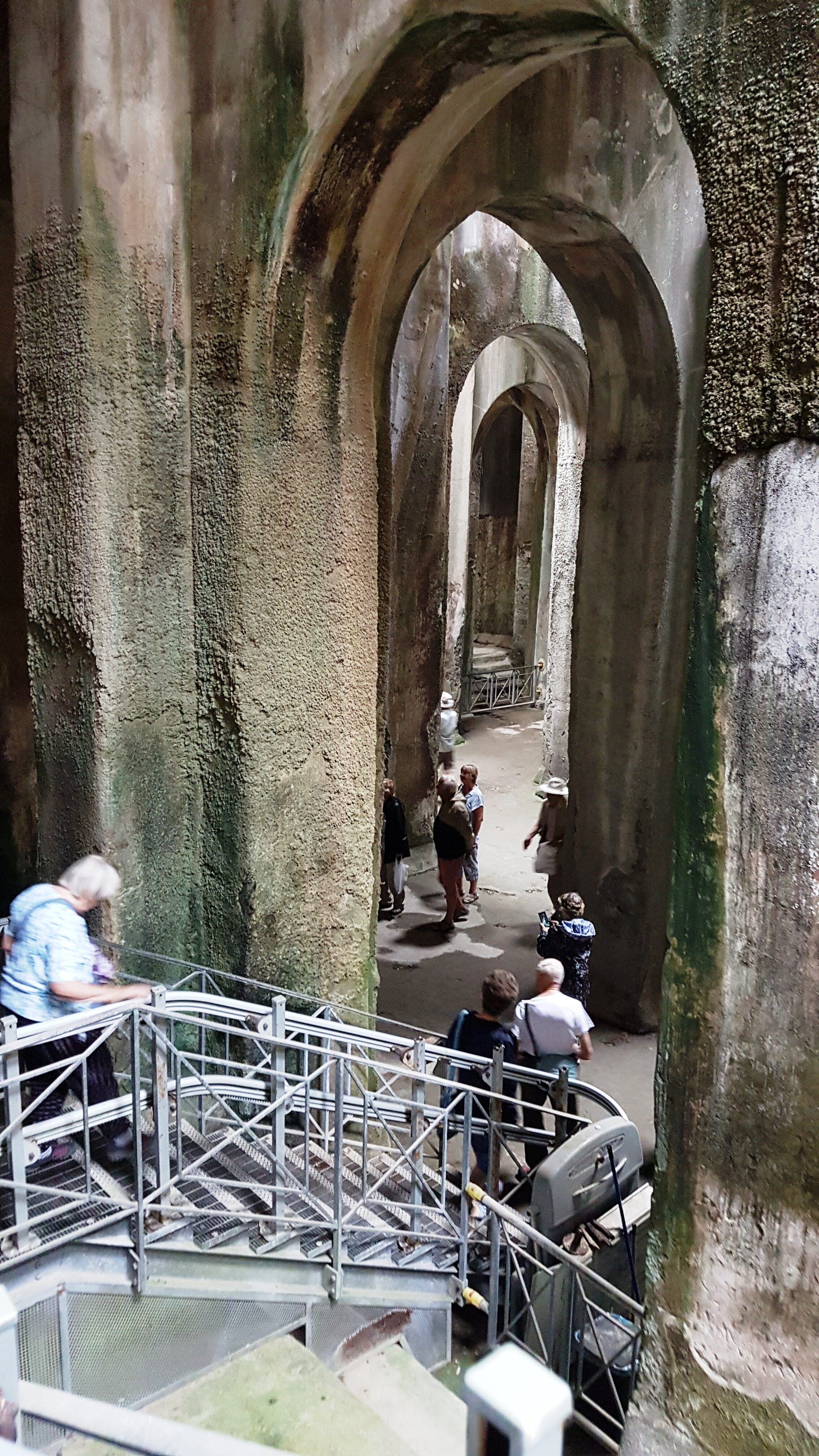 The society visits the magnificent Roman cistern at Pozzuoli, Italy. Sept 2019